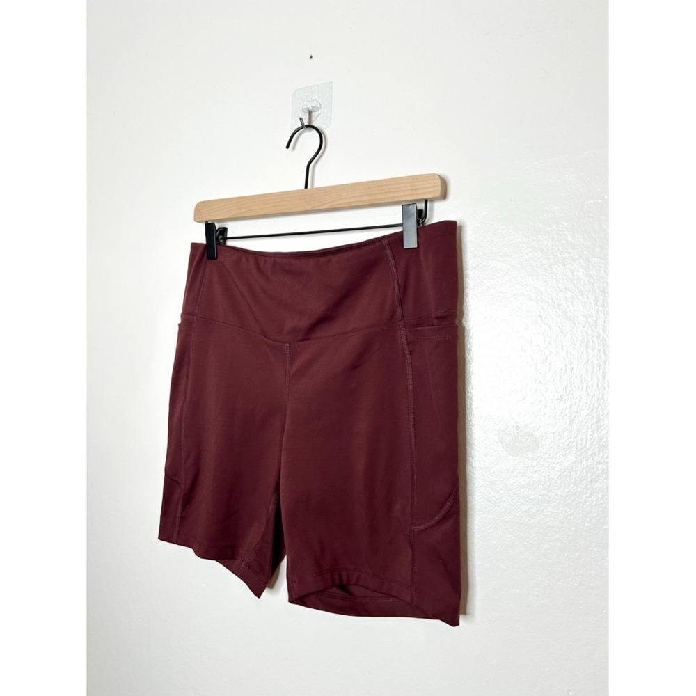 Athletic Works Womens High Rise Activewear Bike Shorts Large L - Picture 2 of 4